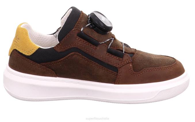 Superfit Brown/Yellow Toddlers COSMO - Sneakers low with BOA Fit System Z6Z8816