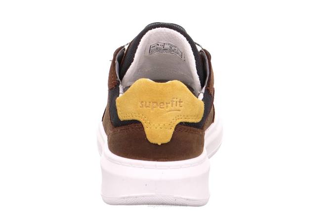 Superfit Brown/Yellow Toddlers COSMO - Sneakers low with BOA Fit System Z6Z8816