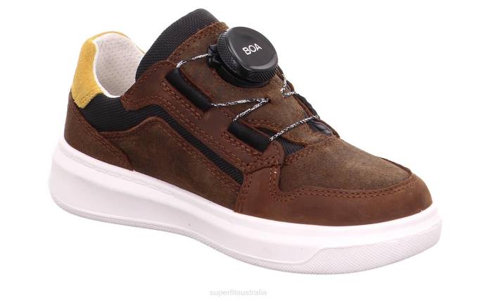 Superfit Brown/Yellow Toddlers COSMO - Sneakers low with BOA Fit System Z6Z8816