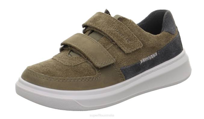 Superfit Green/Grey Toddlers COSMO - Sneakers low with Velcro Fastener Z6Z8801