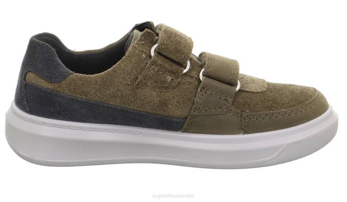 Superfit Green/Grey Toddlers COSMO - Sneakers low with Velcro Fastener Z6Z8801