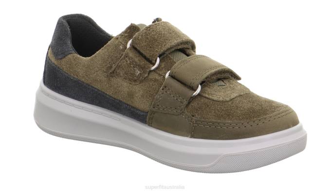 Superfit Green/Grey Toddlers COSMO - Sneakers low with Velcro Fastener Z6Z8801