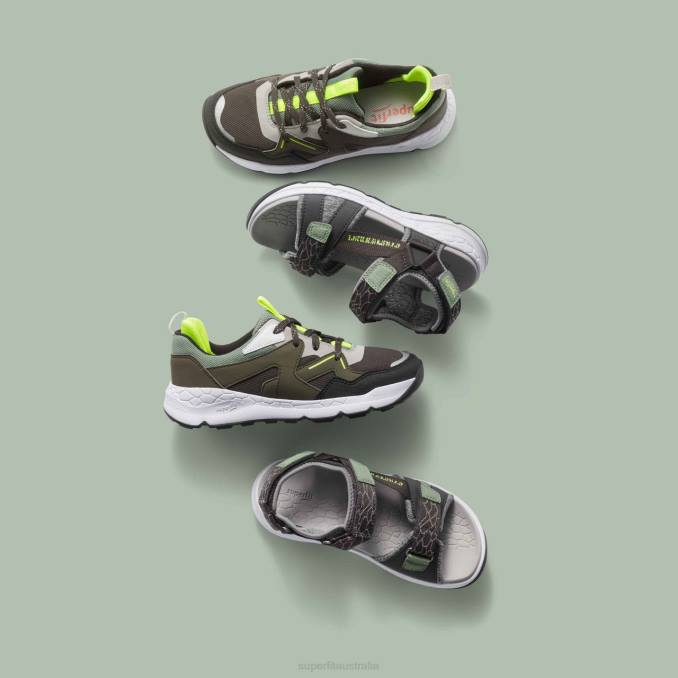 Superfit Green/Light Green Toddlers FREE RIDE - Sneakers low with Lacing Z6Z8899