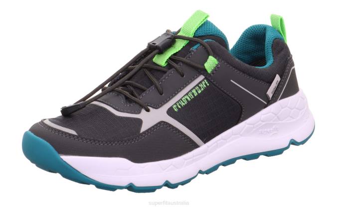 Superfit Grey/Green Toddlers FREE RIDE - Sneakers low with Quick release fastener Z6Z8887