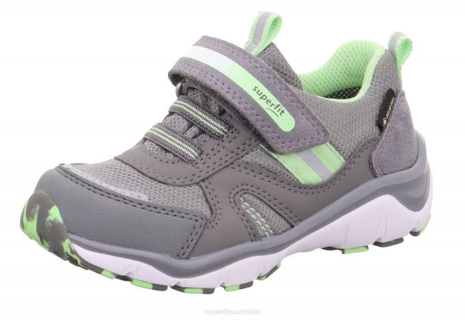 Superfit Light Grey/Light Green Toddlers SPORT5 - Sneakers low with Velcro Fastener Z6Z8826