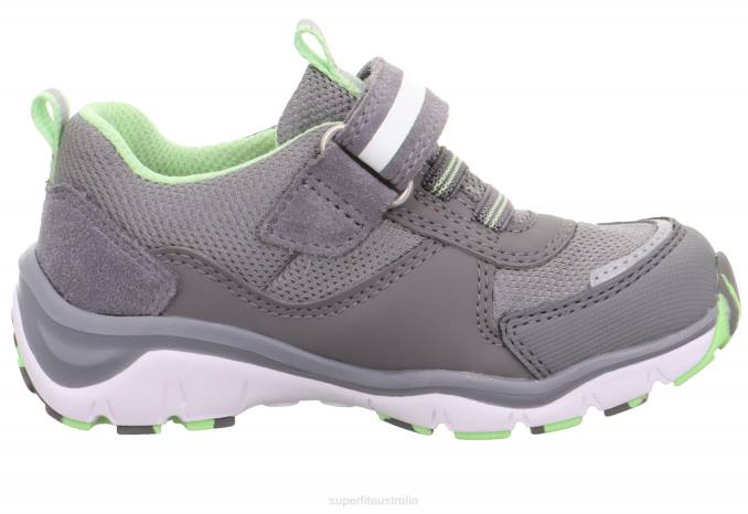 Superfit Light Grey/Light Green Toddlers SPORT5 - Sneakers low with Velcro Fastener Z6Z8826