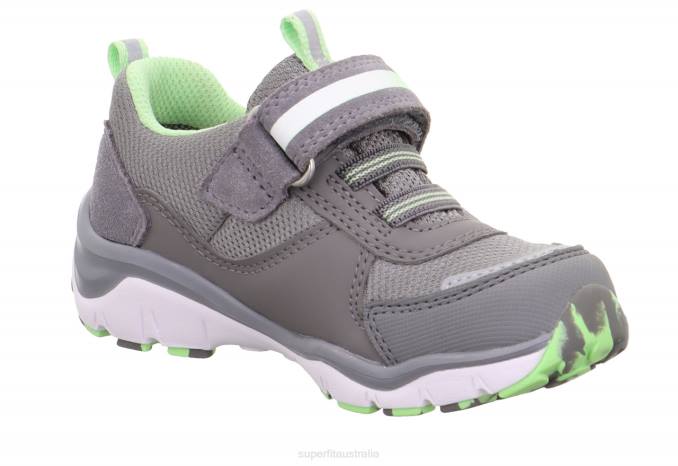 Superfit Light Grey/Light Green Toddlers SPORT5 - Sneakers low with Velcro Fastener Z6Z8826