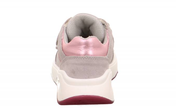 Superfit Light Grey/Pink Toddlers MELODY - Sneakers low with Velcro Fastener Z6Z8776