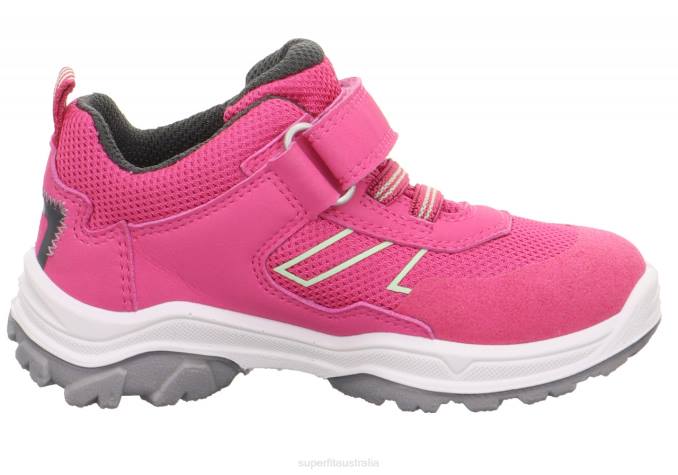 Superfit Pink/Light Green Toddlers JUPITER - Sneakers low with Velcro Fastener Z6Z8805