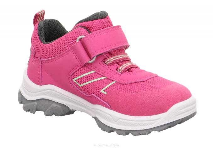 Superfit Pink/Light Green Toddlers JUPITER - Sneakers low with Velcro Fastener Z6Z8805