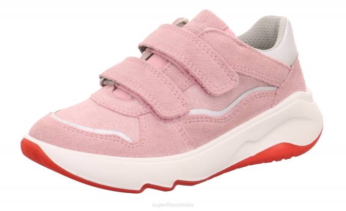 Superfit Pink/Light grey Toddlers MELODY - Sneakers low with Velcro Fastener Z6Z8814