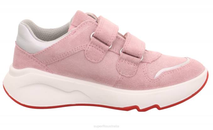 Superfit Pink/Light grey Toddlers MELODY - Sneakers low with Velcro Fastener Z6Z8814