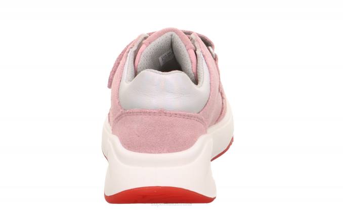 Superfit Pink/Light grey Toddlers MELODY - Sneakers low with Velcro Fastener Z6Z8814