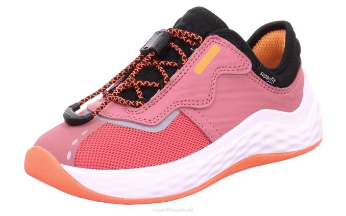 Superfit Pink/Orange Toddlers BOUNCE - Sneakers low with Quick release fastener Z6Z8785