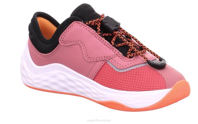 Superfit Pink/Orange Toddlers BOUNCE - Sneakers low with Quick release fastener Z6Z8785