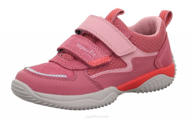 Superfit Pink/Red Toddlers STORM - Sneakers low with Velcro Fastener Z6Z8806