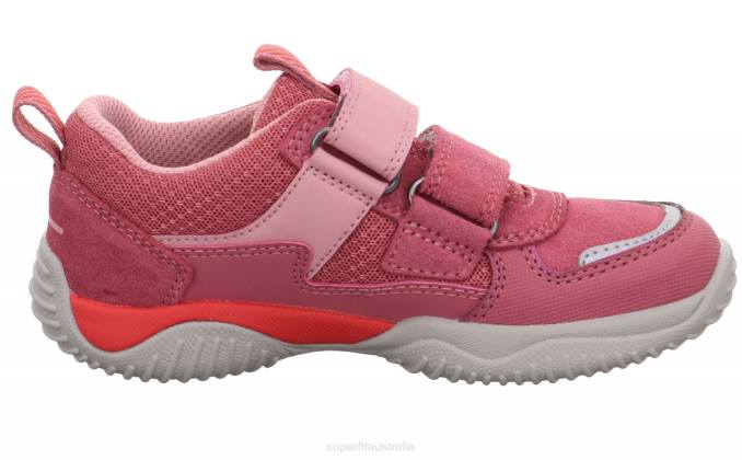 Superfit Pink/Red Toddlers STORM - Sneakers low with Velcro Fastener Z6Z8806