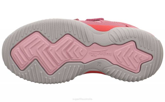 Superfit Pink/Red Toddlers STORM - Sneakers low with Velcro Fastener Z6Z8806