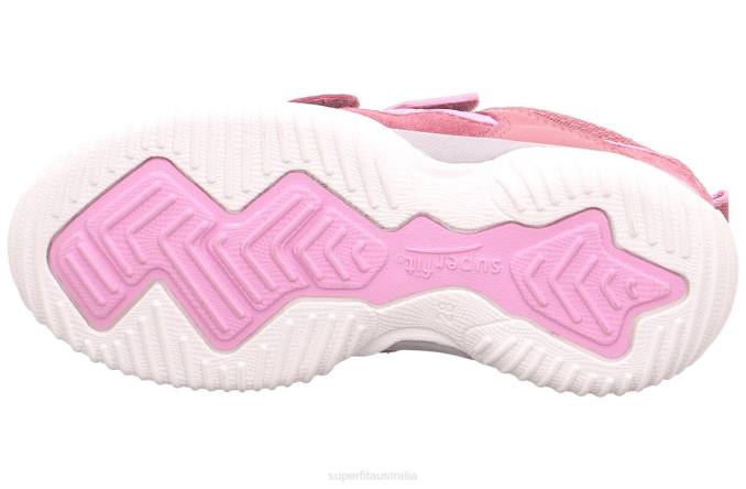 Superfit Pink Toddlers STORM - Sneakers low with Velcro Fastener Z6Z8802