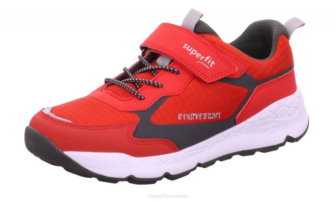 Superfit Red/Grey Toddlers FREE RIDE - Sneakers low with Velcro Fastener Z6Z8890