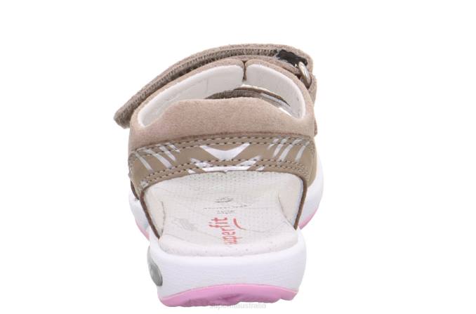 Superfit Beige/Pink Toddlers EMILY - Sandal with Velcro Fastener Z6Z8651