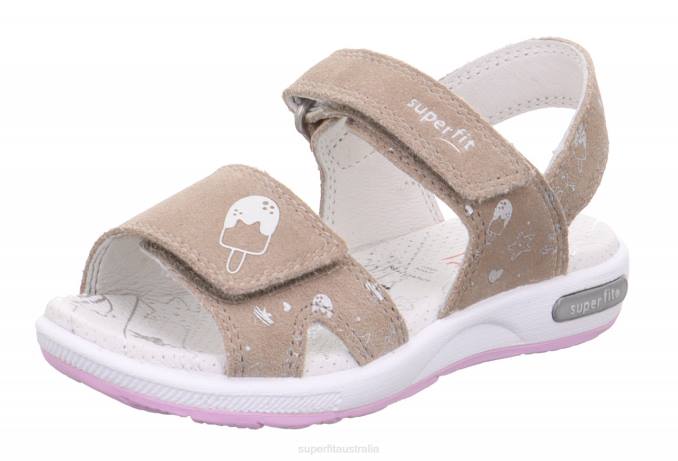 Superfit Beige Toddlers EMILY - Sandal with Velcro Fastener Z6Z8675