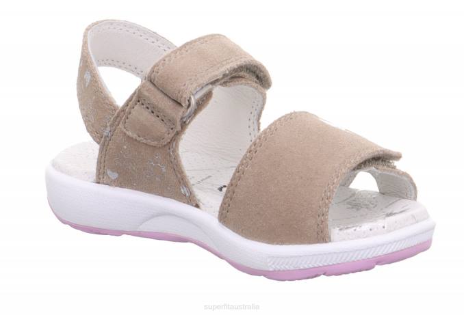 Superfit Beige Toddlers EMILY - Sandal with Velcro Fastener Z6Z8675