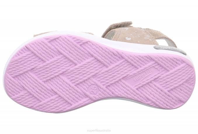 Superfit Beige Toddlers EMILY - Sandal with Velcro Fastener Z6Z8675