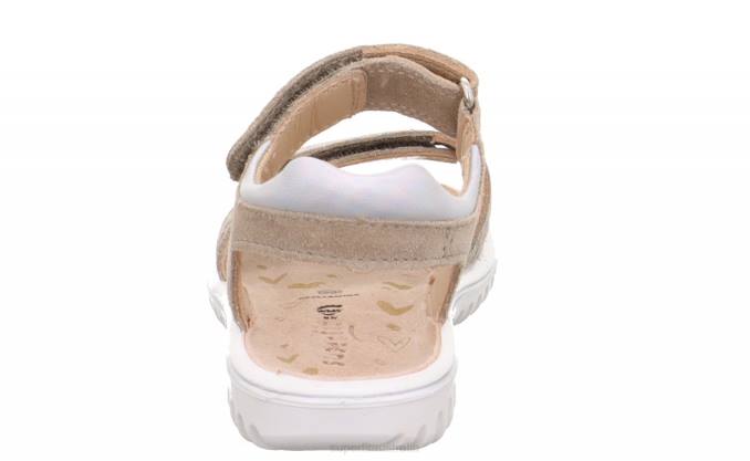 Superfit Beige Toddlers SPARKLE - Sandal with Velcro Fastener Z6Z8642