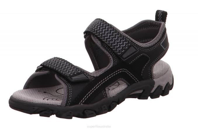 Superfit Black Toddlers HIKE - Sandal with Velcro Fastener Z6Z8615