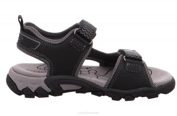 Superfit Black Toddlers HIKE - Sandal with Velcro Fastener Z6Z8615