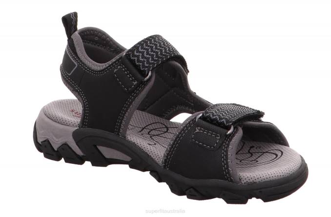 Superfit Black Toddlers HIKE - Sandal with Velcro Fastener Z6Z8615