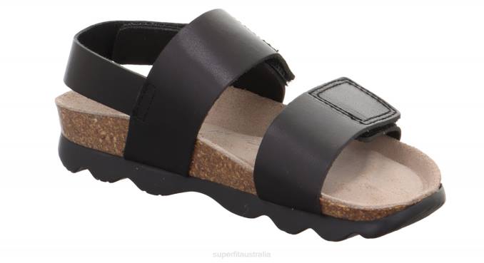 Superfit Black Toddlers JELLIES - Sandal with Velcro Fastener Z6Z8581