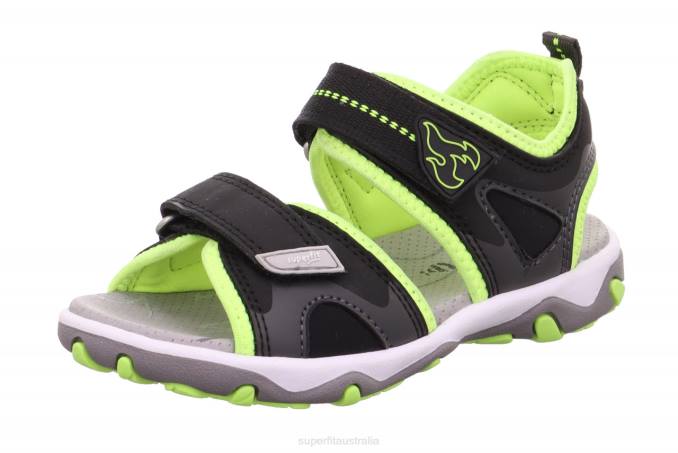 Superfit Black/Yellow Toddlers MIKE 3.0 - Sandal with Velcro Fastener Z6Z8658