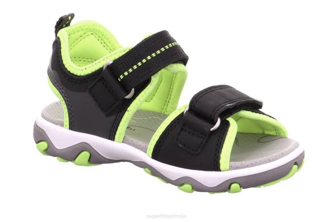 Superfit Black/Yellow Toddlers MIKE 3.0 - Sandal with Velcro Fastener Z6Z8658