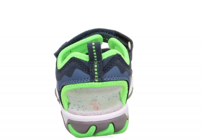 Superfit Blue/Light Green Toddlers MIKE 3.0 - Sandal with Velcro Fastener Z6Z8644