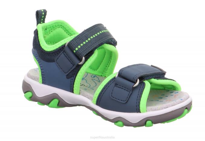 Superfit Blue/Light Green Toddlers MIKE 3.0 - Sandal with Velcro Fastener Z6Z8644