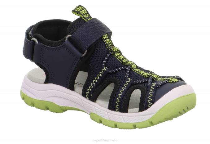 Superfit Blue/Light Green Toddlers TORNADO LIGHT - Sandal with Velcro Fastener Z6Z8668