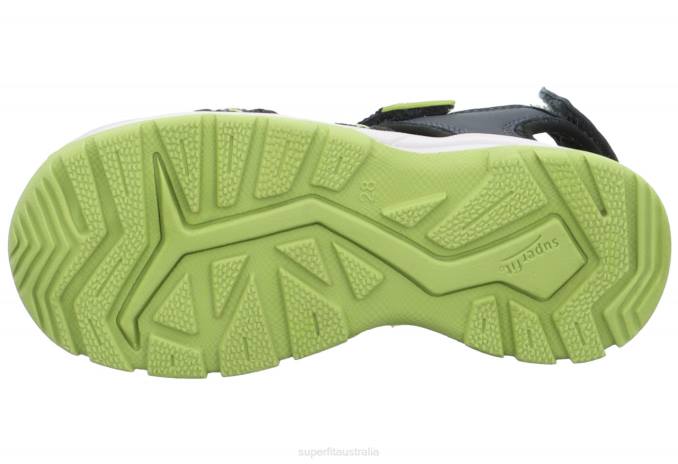 Superfit Blue/Light Green Toddlers TORNADO LIGHT - Sandal with Velcro Fastener Z6Z8668