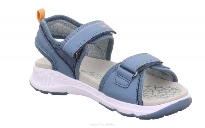 Superfit Blue/Orange Toddlers CRISS CROSS - Sandal with Velcro Fastener Z6Z8630