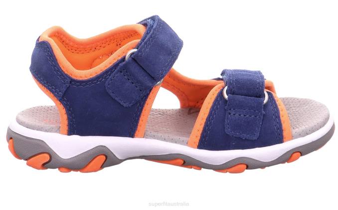 Superfit Blue/Orange Toddlers MIKE 3.0 - Sandal with Velcro Fastener Z6Z8661