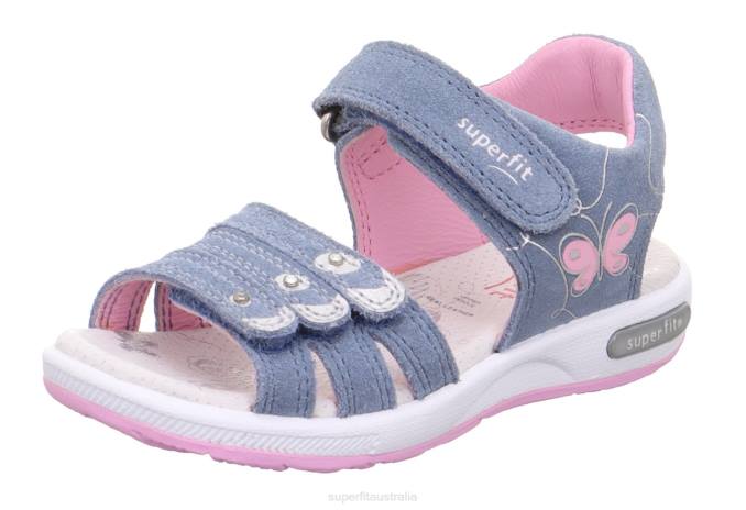 Superfit Blue/Pink Toddlers EMILY - Sandal with Velcro Fastener Z6Z8688