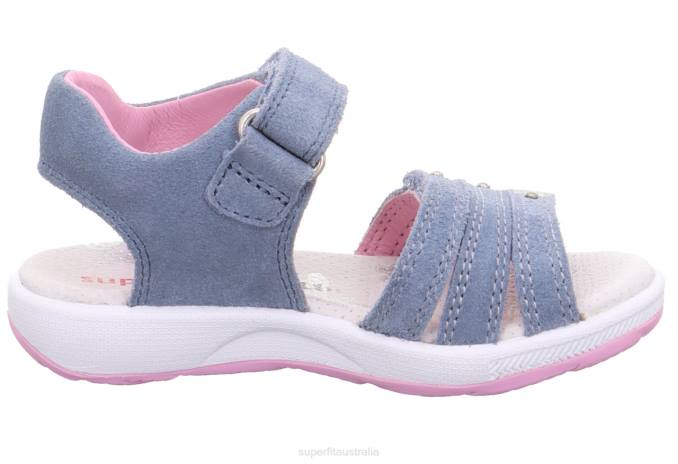 Superfit Blue/Pink Toddlers EMILY - Sandal with Velcro Fastener Z6Z8688