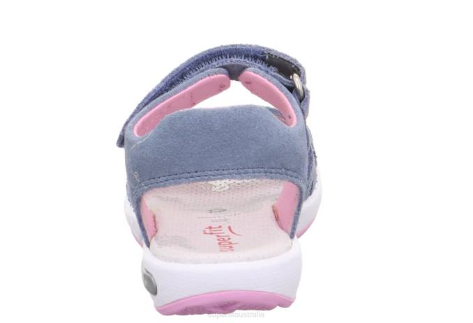 Superfit Blue/Pink Toddlers EMILY - Sandal with Velcro Fastener Z6Z8688