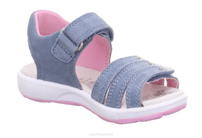 Superfit Blue/Pink Toddlers EMILY - Sandal with Velcro Fastener Z6Z8688