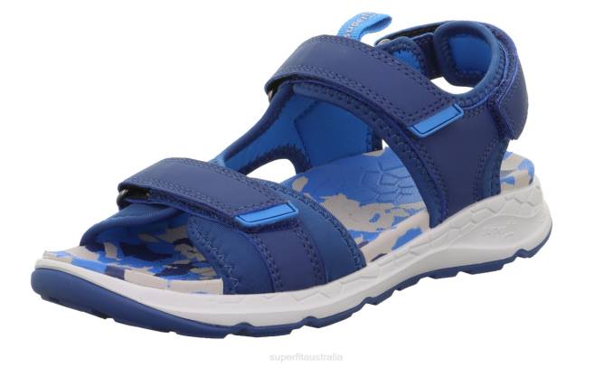 Superfit Blue Toddlers CRISS CROSS - Sandal with Velcro Fastener Z6Z8627