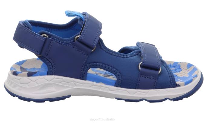 Superfit Blue Toddlers CRISS CROSS - Sandal with Velcro Fastener Z6Z8627