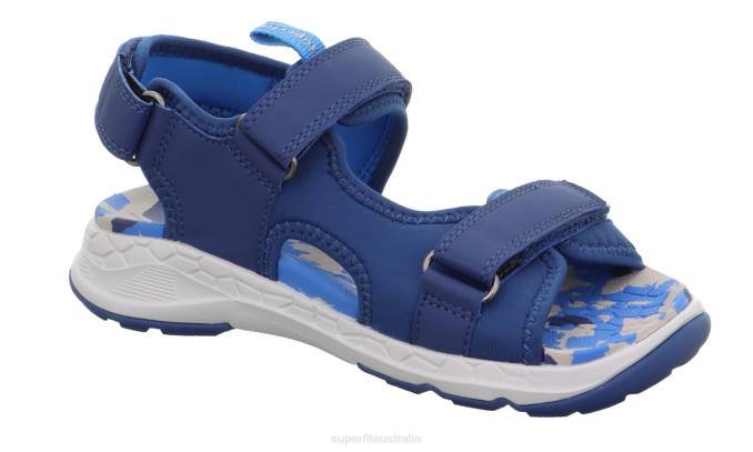 Superfit Blue Toddlers CRISS CROSS - Sandal with Velcro Fastener Z6Z8627