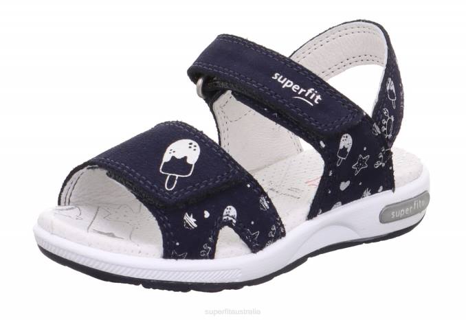 Superfit Blue Toddlers EMILY - Sandal with Velcro Fastener Z6Z8660