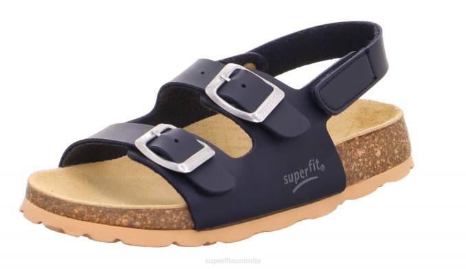 Superfit Blue Toddlers FUSSBETTPANTOFFEL - Sandal with Buckle Z6Z8582